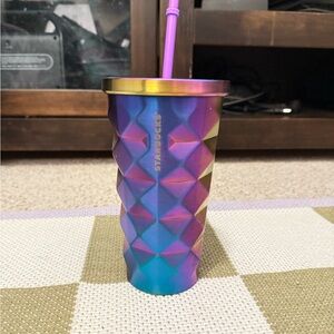 Starbucks Purple Pineapple Iridescent Stainless Steel 2016